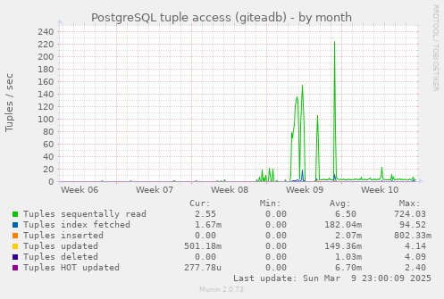 PostgreSQL tuple access (giteadb)